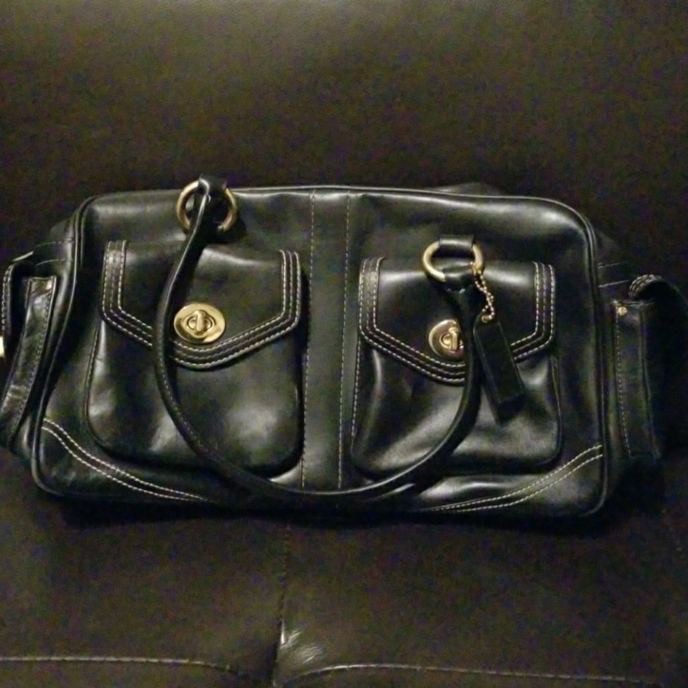 Coach Soho double front pocket purse